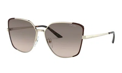 Pre-owned Prada Pr 15ys Black/dark Grey (1ab5s0) Sunglasses In Gray