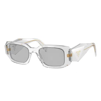 Prada Pr 17ws 12r30b 49mm Womens Rectangle Sunglasses In Grey