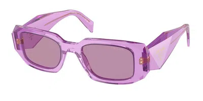 Prada Pr 17ws 13r07q Women's Sunglasses Purple Size 49 In Pink