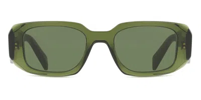 Prada Pr 17ws 19z1i0 Women's Sunglasses Green Size 49