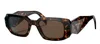 Prada Pr 17ws 2au8c1 49mm Womens Rectangle Sunglasses In Brown