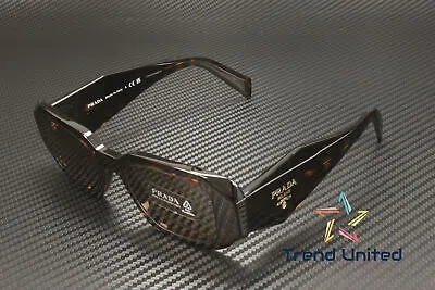 Pre-owned Prada Pr 17ws 2au8c1 Tortoise Brown 49 Mm Women's Sunglasses