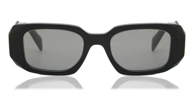 Prada Pr 17ws Asian Fit 1ab07z Women's Sunglasses Black Size 49