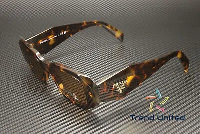 Pre-owned Prada Pr 17ws Vau2z1 Honey Tortoise Dark Brown 49 Mm Women's Sunglasses