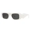 Prada Womens White Pr 17ws Rectangular-frame Acetate Sunglasses In Multi