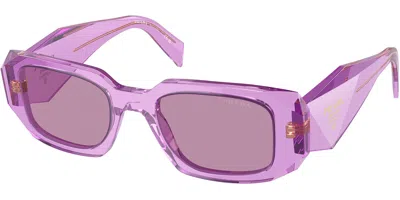 Prada Pr 17wsf Asian Fit 13r07q Women's Sunglasses Purple Size 51