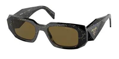 Prada Woman Sunglasses Pr 17ws In Dark Brown
