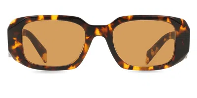 Prada Pr 17wsf Asian Fit Vau2z1 Women's Sunglasses Tortoiseshell Size 51 In Brown