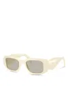 Prada Pr 17wsf Rectangular Sunglasses, 51mm In Light Brown