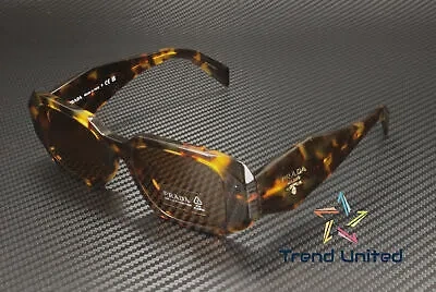 Pre-owned Prada Pr 17wsf Vau2z1 Honey Tortoise Dark Brown 51 Mm Women's Sunglasses