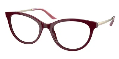 Prada Pr 17wv Ty71o1 Women's Glasses Burgundy Size 53 - Free Lenses - Blue Light Block Available