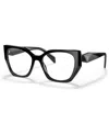 Prada Pr 18wv Women's Irregular Eyeglasses In Black