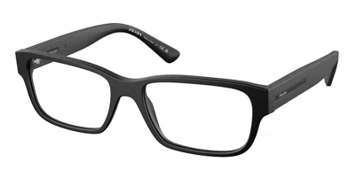 Prada Pr 18zv Men's Glasses, Black, Size 56