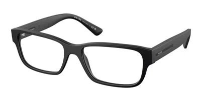 Prada Pr 18zvf Asian Fit 1bo1o1 Men's Glasses Black Size 57 - Free Lenses - Blue Light Block Available