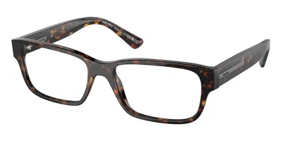 Prada Pr 18zvf Asian Fit Men's Glasses, Tortoiseshell, Size 57 In Gold