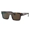 Prada Pr 19ws 2au8c1 52mm Unisex Rectangle Sunglasses In Grey