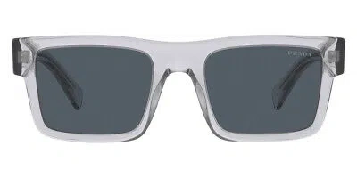 Pre-owned Prada Pr 19ws Sunglasses Crystal Gray Dark Gray 52mm & Authentic