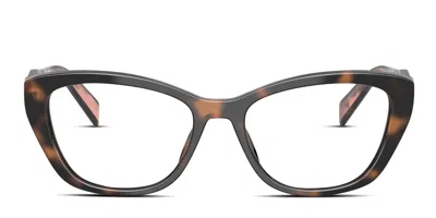 Prada Pr 19wv Tortoise In Brown
