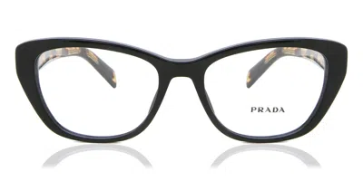 Prada Pr 19wv 1ab1o1 Occhiali Da Vista Neri Per Donna (solo Montatura) In Black