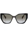 Prada Pr 19zs Overvsize Frame Sunglasses In Black
