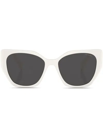 Prada Pr 19zs Overvsize Frame Sunglasses In White