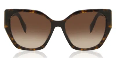 Prada Pr 19zsf Asian Fit 2au6s1 Women's Sunglasses Tortoiseshell Size 56 In Brown
