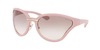 Pre-owned Prada Pr 20ws Black/dark Grey (1ab-5s0) Sunglasses In Gray