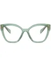 Prada Eyewear Eyeglasses In Green