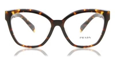 Prada Pr 20zvf Asian Fit Women's Glasses, Tortoiseshell, Size 56 In Brown