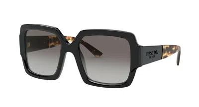 Pre-owned Prada Pr 21xs Black/grey Shaded (1ab-0a7) Sunglasses