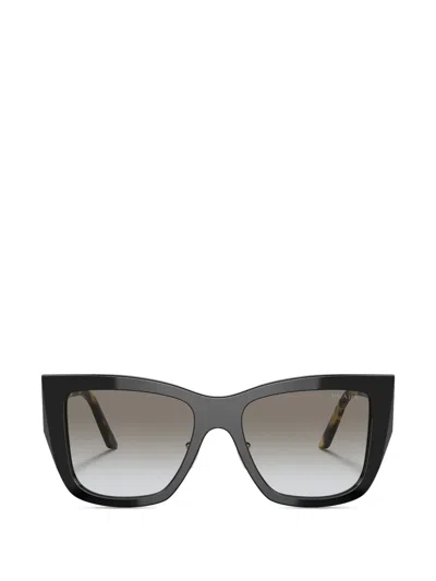 Prada Pr 21ys Geometric Triangle Sunglasses In Black