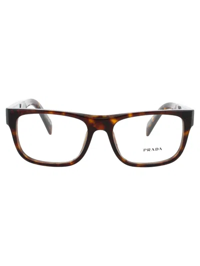 Prada Pr 22zv Eyeglasses In Tortoise - Demo