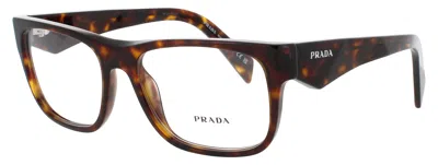 Prada Pr 22zv Men's Acetate Eyeglasses With Case (55-17-145) In In Description