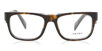 Prada Pr 22zv Men's Glasses, Tortoiseshell, Size 55 In Brown
