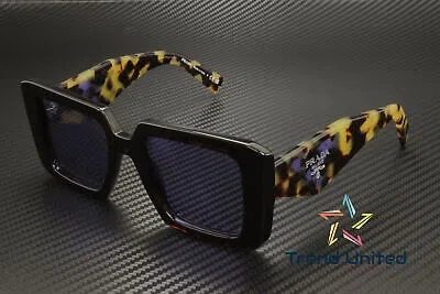 Pre-owned Prada Pr 23ys 2au05q Tortoise Violet Mirror 51 Mm Women's Sunglasses In Purple