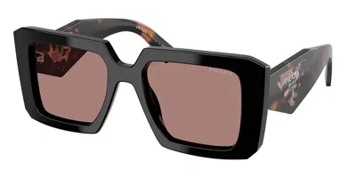 Prada Pr 23ysf Asian Fit 27b60b Women's Sunglasses Black Size 52