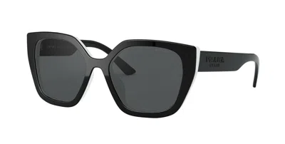 Pre-owned Prada Pr 24xs Black/grey Polarized (1ab-5z1) Sunglasses