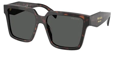 Prada Pr 24zsf Asian Fit 17n40l Women's Sunglasses Tortoiseshell Size 57 In Orange