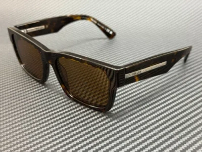 Pre-owned Prada Pr 25zs 2au0b0 Tortoise Brown Men's 56 Mm Sunglasses