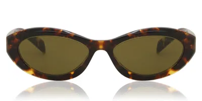 Prada Pr 26zs 14l09z Women's Sunglasses Tortoiseshell Size 55 In Brown