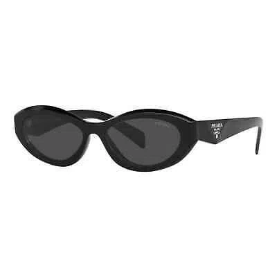 Pre-owned Prada Pr 26zs 16k08z Black Dark Grey Women Sunglasses Authentic In Gray