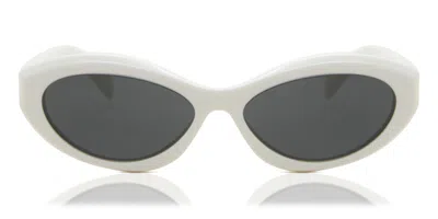 Prada Pr 26zs 17k08z Women's Sunglasses White Size 55