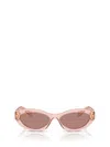 Prada Sunglasses 26zs Sole In Transparent Peach