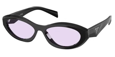 Prada Pr 26zsf Asian Fit 16k40j Women's Sunglasses Black Size 56 In Neutral