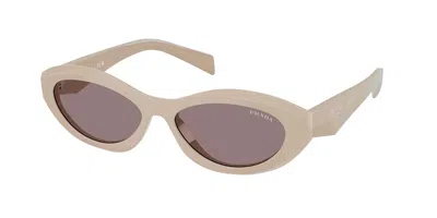 Prada Pr 26zsf Vestibilità Orientale 25b6x1 Occhiali Da Sole Marroni Per Donna In Brown