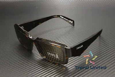 Pre-owned Prada Pr 27zs 19j09z Loden Black Dark Brown 54 Mm Men's Sunglasses