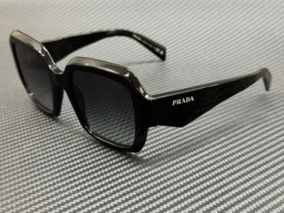 Pre-owned Prada Pr 28zs 16k90a Black Grey Gradient Women's 53 Mm Sunglasses In Gray