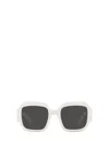 Prada Oversize-frame Sunglasses In Black / Talc