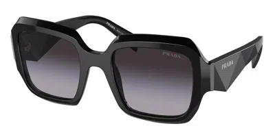Prada Pr 28zsf Asian Fit 16k90a Women's Sunglasses Black Size 54