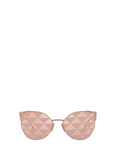 Prada Women's Pr-50zs-svf05t Fashion 59mm Pink Gold Sunglasses